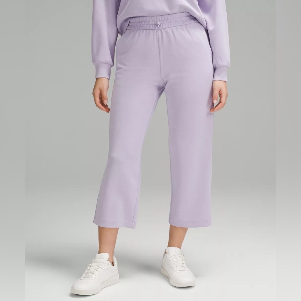 Lululemon Softstreme High-Rise Straight-Leg Cropped Pant Lavender Frost Size 0